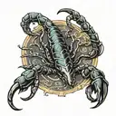scorpion tattoo design idea