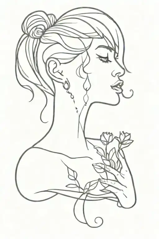 anxiety and overthinking tattoo design idea