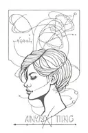 anxiety and overthinking   tattoo design idea