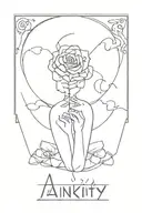anxiety and overthinking   tattoo design idea