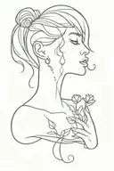 anxiety and overthinking tattoo design idea