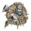 Jai Shree Ram text tattoo design idea