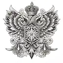 aigle royal flush tattoo design idea