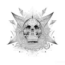 Gothic cathedrals tattoo design idea