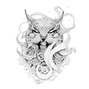 crochet  tattoo design idea