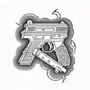 UZI tattoo design idea