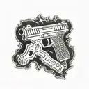 UZI tattoo design idea