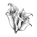 Calla Lily's  tattoo design idea