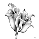 Calla Lily's  tattoo design idea