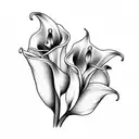 Calla Lily's  tattoo design idea