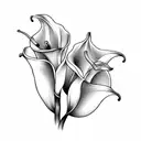 Calla Lily's  tattoo design idea
