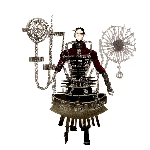 Symbolic representation of Levi Ackerman's determination and strength tattoo design idea