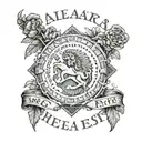 Get a tattoo that says Caesar's word alea iacta est tattoo design idea