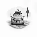 disney cars tattoo design idea