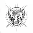 marvel carnage with american flag tattoo design idea