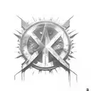 marvel carnage with american flag tattoo design idea