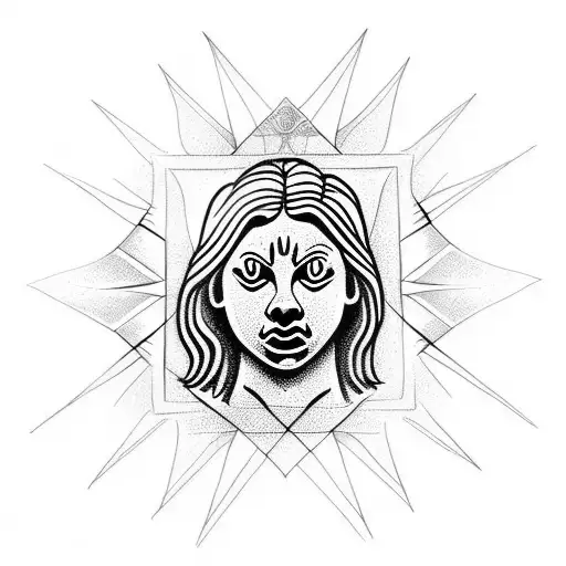 weeping angel tattoo design idea