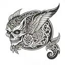 808 tattoo design idea