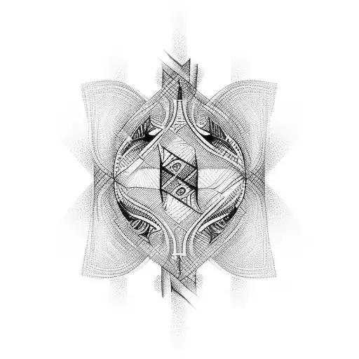 neo tribal narrow long lines tattoo tattoo design idea