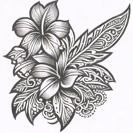 Hawaiian  tribal tattoo tattoo design idea