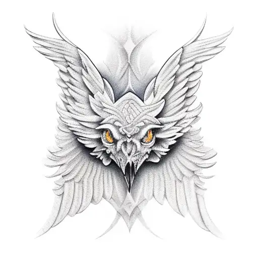 Wing tattoo design idea