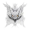 Wing tattoo design idea