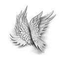 Wing tattoo design idea