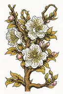 self hug tattoo with vincent van gogh almond blossom tattoo design idea