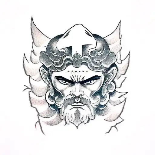 greek gods and fighter tattoo design idea