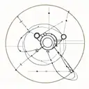 satellite tattoo design idea