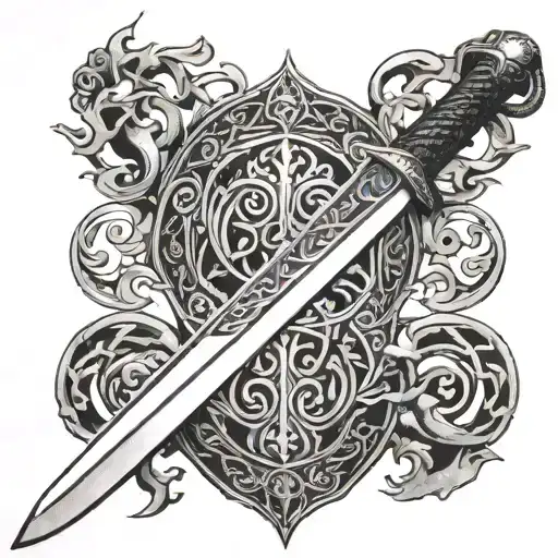 viking sword tattoo tattoo design idea
