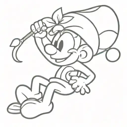 smurf making photos tattoo design idea