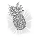 Pineapple tattoo design idea