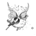 bartender, cocktail  tattoo design idea