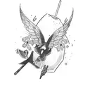 bartender, cocktail  tattoo design idea