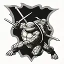 Raphael ninja turtles tattoo design idea