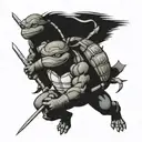 Raphael ninja turtles tattoo design idea