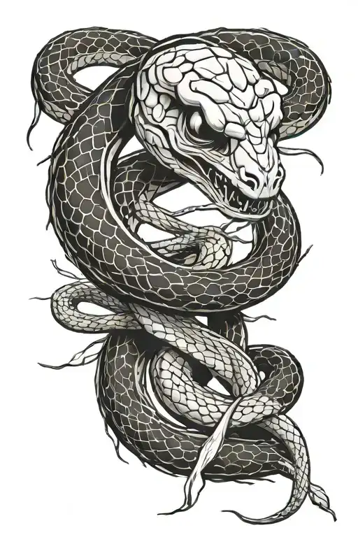 join or die snake tattoo design idea