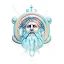 zeus justice perseverance ocean family tattoo design idea