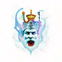 zeus justice perseverance ocean family tattoo design idea