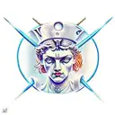 zeus justice perseverance ocean family tattoo design idea