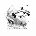 Orca  tattoo design idea