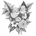 Dwarfs crazy tattoo design idea