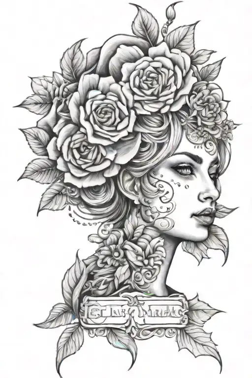 Elizabeth Alexandra Evgenia tattoo design idea