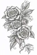 Elizabeth Alexandra Evgenia tattoo design idea