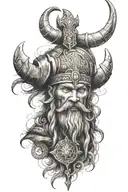 viking arm band tattoo design idea