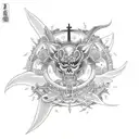 sin eater tattoo design idea