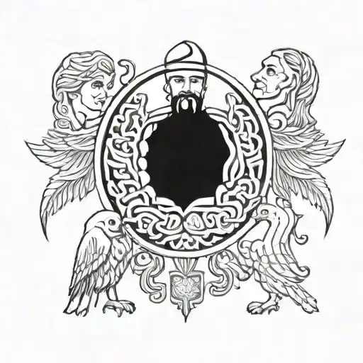 albanian national figures symbolizing the bond tattoo design idea
