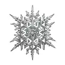 Snowflake  tattoo design idea