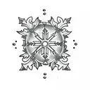 Snowflake  tattoo design idea